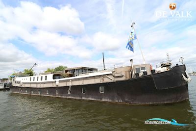 Houseboat Waterloft Luxemotor Motorboat 1913, with Caterpilar engine, The Netherlands