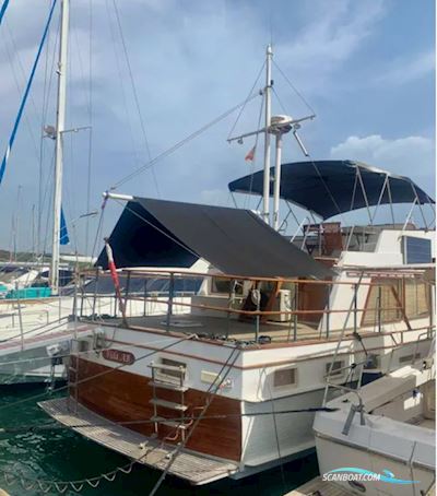 Kong And Halversen HK Island Gypsy 44 Motorboat 1980, with Ford Lehman 120 engine, Spain