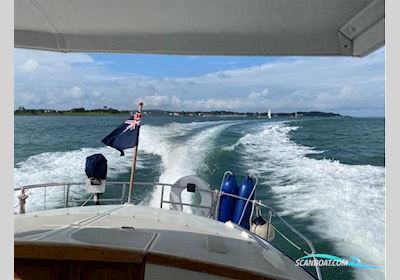 Levi Triana Tantarella 35 Motorboat 1974, with 2 x Ford Sabre Dover Block 275hp engines with three bladed bronze propellers engine, United Kingdom