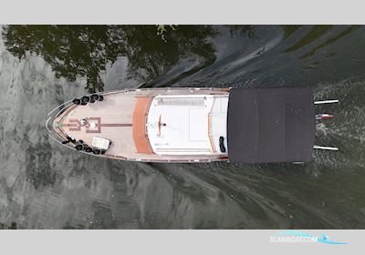Lowland Rondspant Kruiser 13.00 AK Cabrio Motorboat 1974, with Vetus Deutz engine, The Netherlands