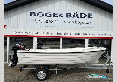 Nordic 470 Fisk med 40 hk Mercury og 500 kg Brenderup trailer - KAMPAGNEPRIS Motorboat 2024, with Mercury engine, Denmark