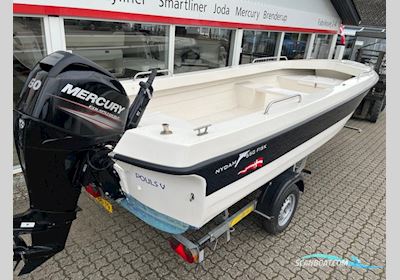 Nydam 550 Fisk Med 60 hk Mercury-Efi 4-Takt Big Tiller Motorboat 2018, with Mercury engine, Denmark
