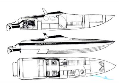 Offshore Monte Carlo 46 Motorboat 1991, with Seatek 725 Plus engine, Germany