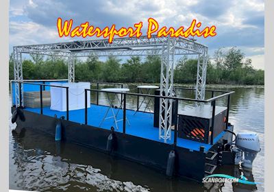 Partyboot Staal pontoon Motorboat 2023, The Netherlands