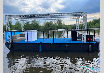 Partyboot Staal pontoon Motorboat 2023, The Netherlands