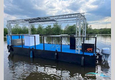 Partyboot Staal pontoon Motorboat 2023, The Netherlands