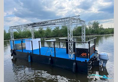 Partyboot Staal pontoon Motorboat 2023, The Netherlands