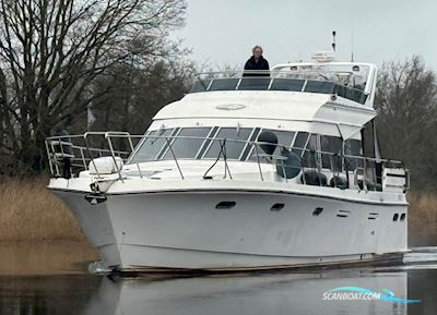 President 57 Fly Motorboat 1995, with Catapilar engine, The Netherlands