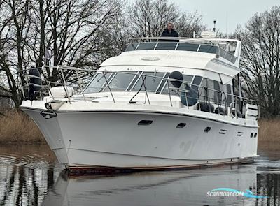President 57 Fly Motorboat 1995, with Catapilar engine, The Netherlands