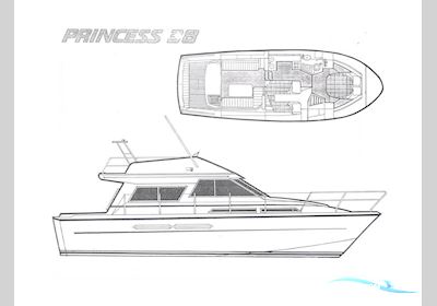 Princess 38 Fly Motorboat 1984, with Volvo TAMD engine, Greece