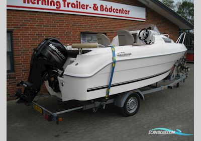 Quicksilver 470 Cruiser m/Mercury F50 hk Efi 4-Takt og Brenderup Bådtrailer Motorboat 2011, with Mercury engine, Denmark
