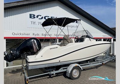 Quicksilver 605 SUNDECK med Mercury F150 ELPT EFI og Brenderup 1800 kg  Motorboat 2017, with Mercury engine, Denmark