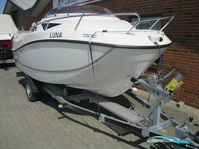Quicksilver Activ 455 Cabin m/Mercury F50 hk Efi 4-Takt og Brenderup Trailer - NU Nedsat KR. 15.000,- ! Motorboat 2020, with Mercury engine, Denmark
