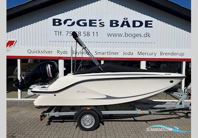 Quicksilver Activ 475 Axess Med 50 hk Mercury-Efi 4 Takt og Brenderup 1000 kg Trailer Motorboat 2022, with Mercury engine, Denmark