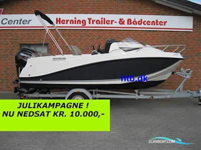 Quicksilver Activ 505 Cabin m/Mercury F100 hk og Brenderup trailer - NU NEDSAT KR. 10.000,- ! Motorboat 2017, with Mercury engine, Denmark