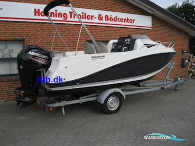 Quicksilver Activ 505 Cabin m/Mercury F100 hk og Brenderup trailer - NU NEDSAT KR. 10.000,- ! Motorboat 2017, with Mercury engine, Denmark
