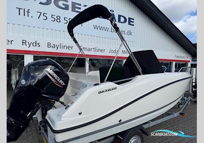 Quicksilver Activ 505 Open med F100 Mercury og 1000 kg Brenderup 181000B Premium bådtrailer Motorboat 2021, with Mercury engine, Denmark