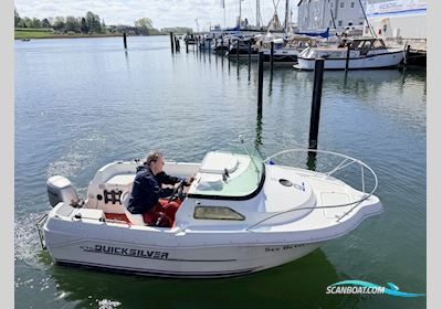 Quicksilver Cabin 435 Motorboat 1999, with Honda engine, Germany