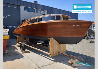 Rechlin Kajuitmotorboot Motorboat 1957, with Mitsubishi engine, The Netherlands