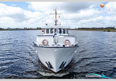 Round Bilged Motor Kotter Motorboat 1971, with Mercedes engine, The Netherlands