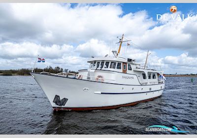 Round Bilged Motor Kotter Motorboat 1971, with Mercedes engine, The Netherlands