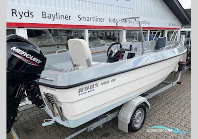 Ryds 486 BF Med 50 hk Mercury-Efi 4 Takt - 1000 kg Brenderup Bådtrailer - Anvisningssalg Motorboat 2024, with Mercury engine, Denmark