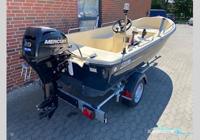 Sea Explorer 440 Dzeta Styrepult m/Mercury F20 hk EL 4-Takt og Brenderup Trailer Motorboat 2017, with Mercury engine, Denmark