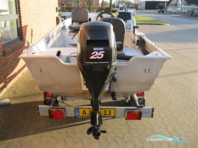 Smartliner 130 alu m/Mercury F25hk 4-takt og Brenderup trailer Motorboat 2014, with Mercury engine, Denmark