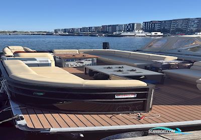 Smartliner Ponton Partybåd Sofa Motorboat 2023, with Torqeedo engine, Denmark