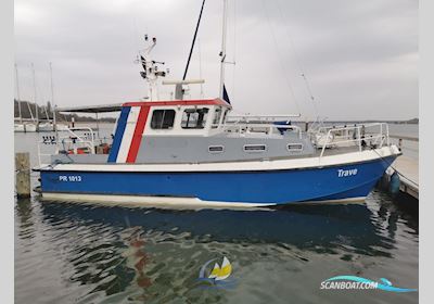 Staack- Werft Lübeck ex Polizeiboot Trave Motorboat 1991, with Mtu TE91 engine, Germany