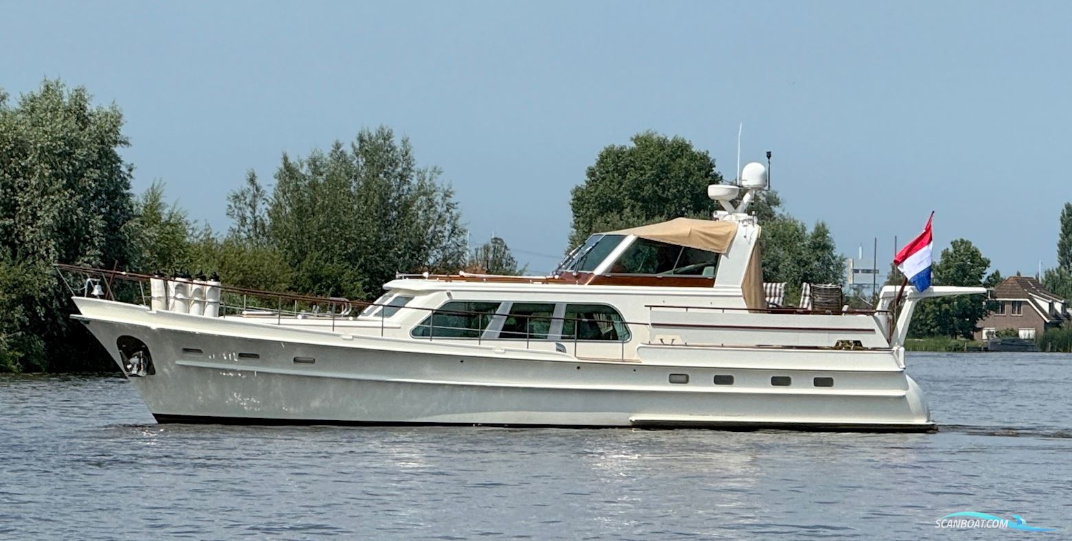 Super Van Craft 14.80 Cabrio Stabilizers Motorboat 2010, with John Deere engine, The Netherlands