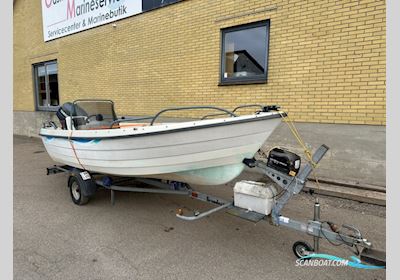 Terhi 6020 (2002) med Yamaha 25 HK (2001) + trailer & udstyr – Nyserviceret – 45.000 kr Motorboat 2002, with Yamaha engine, Denmark