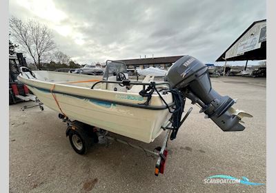 Terhi 6020 (2002) med Yamaha 25 HK (2001) + trailer & udstyr – Nyserviceret – 45.000 kr Motorboat 2002, with Yamaha engine, Denmark