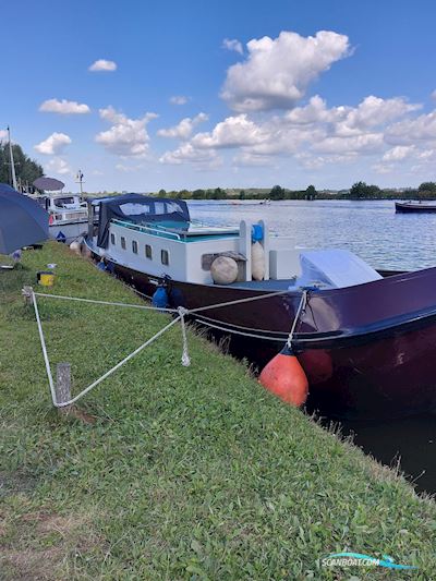 Tjalk Motortjalk 14.80 Motorboat 1906, with Compleet Gereviseerd engine, The Netherlands
