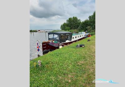 Tjalk Motortjalk 14.80 Motorboat 1906, with Compleet Gereviseerd engine, The Netherlands