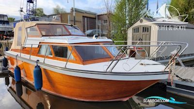 VEB Yachtwerft Berlin Dolphin II Motorboat 1989, with Yanmar engine, Germany