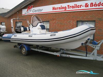 Valiant V-570 Rib m/Mercury F150 hk Efi 4-Takt og Brenderup Trailer - NU Nedsat KR. 15.000,- ! Motorboat 2008, with Mercury engine, Denmark