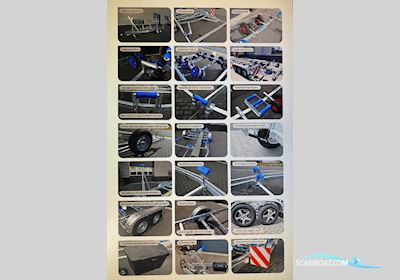 Vlemmix 3500 kg Trailer 780 Motorboat 2023, The Netherlands