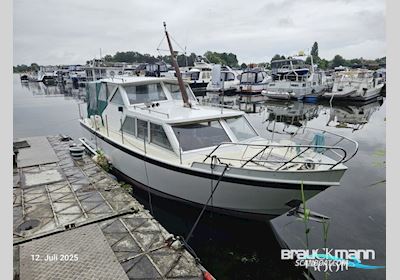 Werft Plaue Sneek Kruiser Motorboat 1980, with Honda engine, Germany