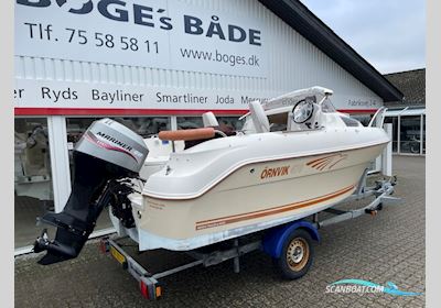 Ørnvik 470 Cruiser med 60 hk Mariner-EFI 4 takt og 1000 kg Brenderup bådtrailer - SOLGT Motorboot 2007, mit Mariner motor, Dänemark
