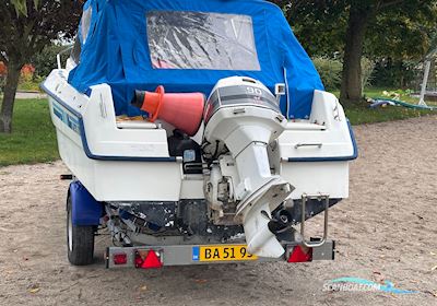 (Solgt!) Ryds 570 DC Motorboot 1994, mit Johnson motor, Dänemark