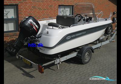 Askeladden 475 Freestyle m/Suzuki DF50 hk EFI 4-takt og Variant trailer Motorboot 2010, mit Suzuki motor, Dänemark