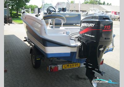 Askeladden 525 Excell m/Mercury F115 hk EFI og Brenderup trailer Motorboot 2005, mit Mercury motor, Dänemark