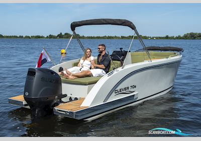 Clever 70s Tender Zomeractie! Motorboot 2025, mit Suzuki motor, Niederlande