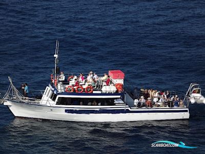 Commercial Passengers Motor Boat Motorboot 1976, mit Valuint motor, Spanien