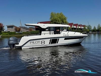 Finnmaster Pilot 8 - 2 X F200 Yamaha/Udstyr Motorboot 2022, mit Twin Yamaha F200 motor, Dänemark