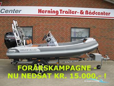 Highfield CL380DL m/Mercury F60 hk EFI 4-takt og Brenderup trailer - NU NEDSAT KR. 15.000,- ! Motorboot 2025, mit Mercury motor, Dänemark