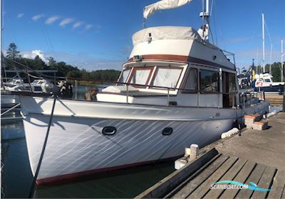 Hiptimco Motorboot 1979, mit 2 st Ford Lehmann 6-cylindriga dieselmotorer på 120 hk vardera motor, Sweden