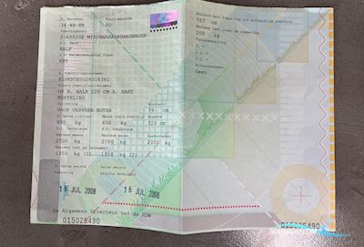 Kalf Boottrailers 2700 kg trailering Motorboot 2008, Niederlande