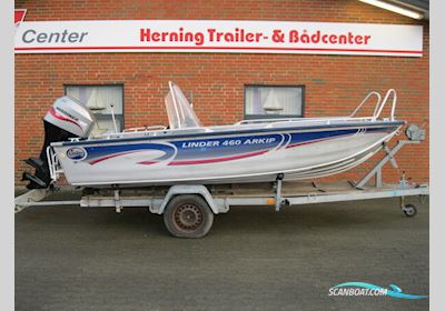 Linder Arkip 460 m/Mariner F60 hk EFI 4-takt Motorboot 2004, mit Mariner motor, Dänemark